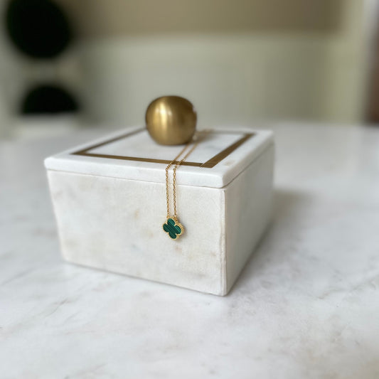 The Ava Necklace - Emerald Green